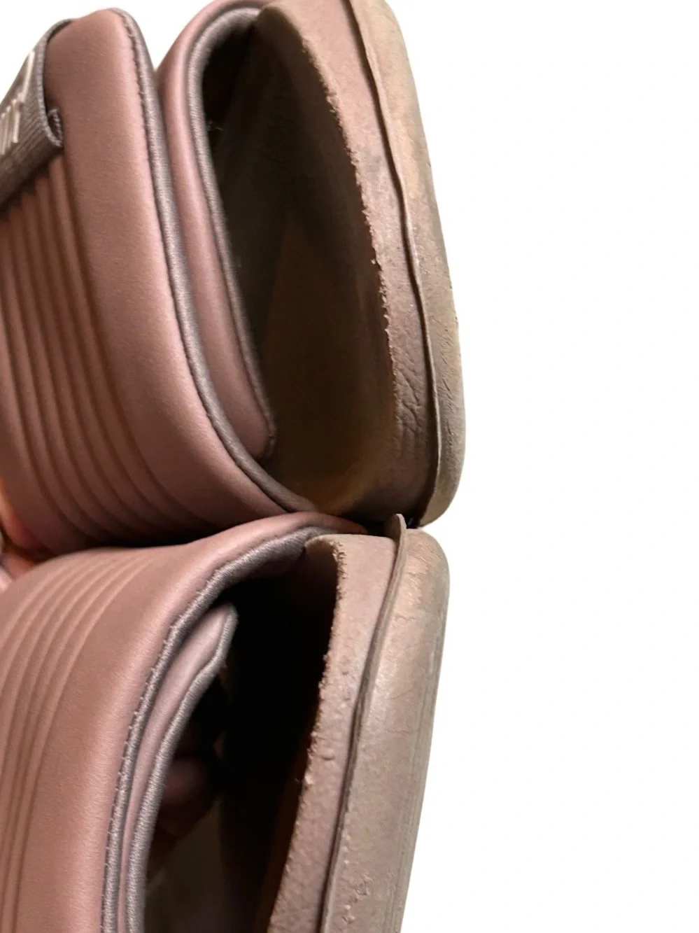 Nike Offcourt Duo Padded Ribbed Slide Sandals Mauve Brown Earth Tone Women's